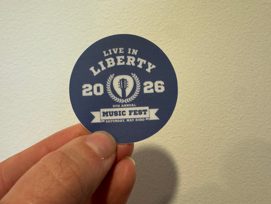 2026 Live in Liberty Music Festival Sticker